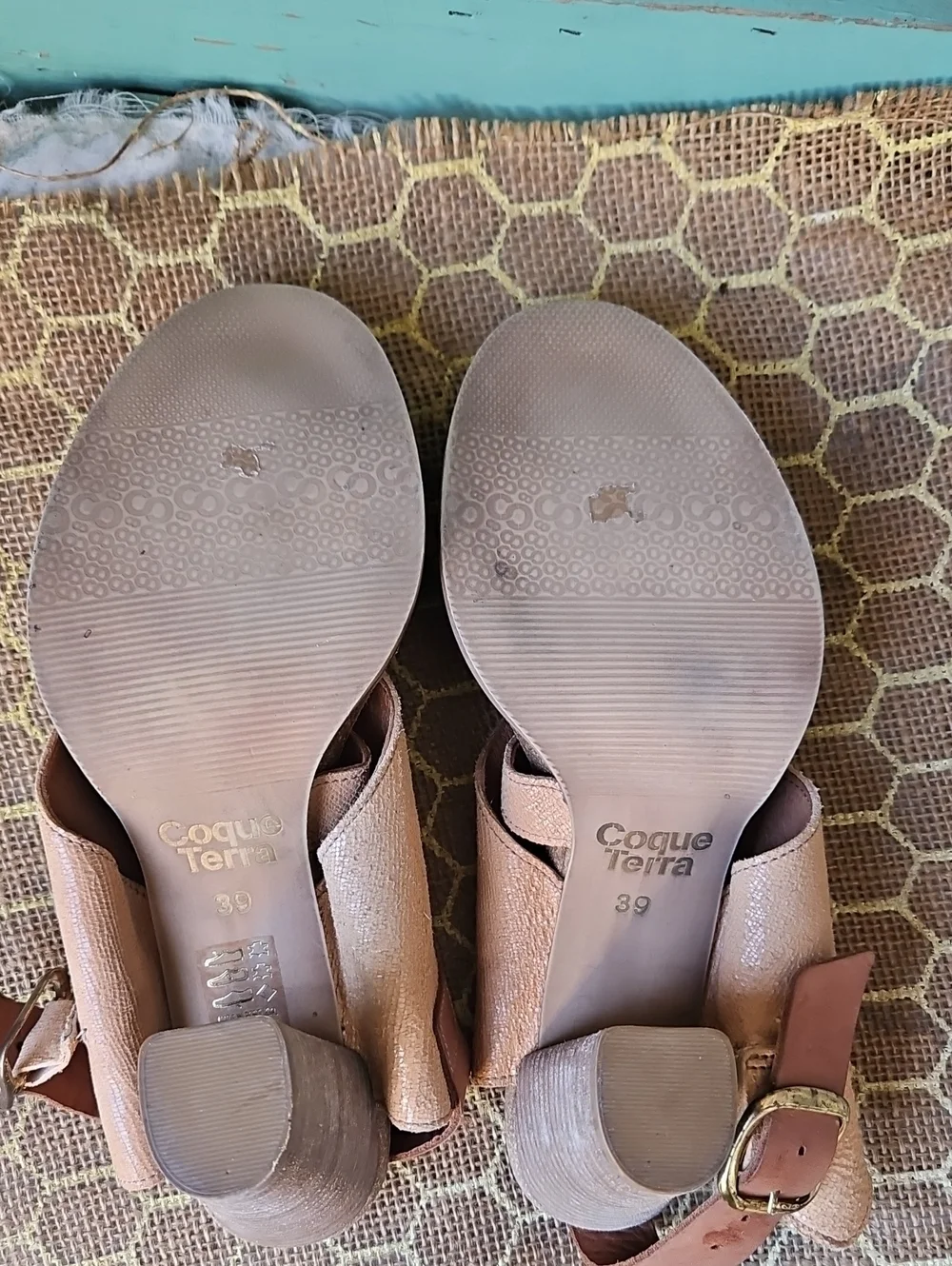 Anthropologie Coque Terra Sanne Leather Platform Heels
